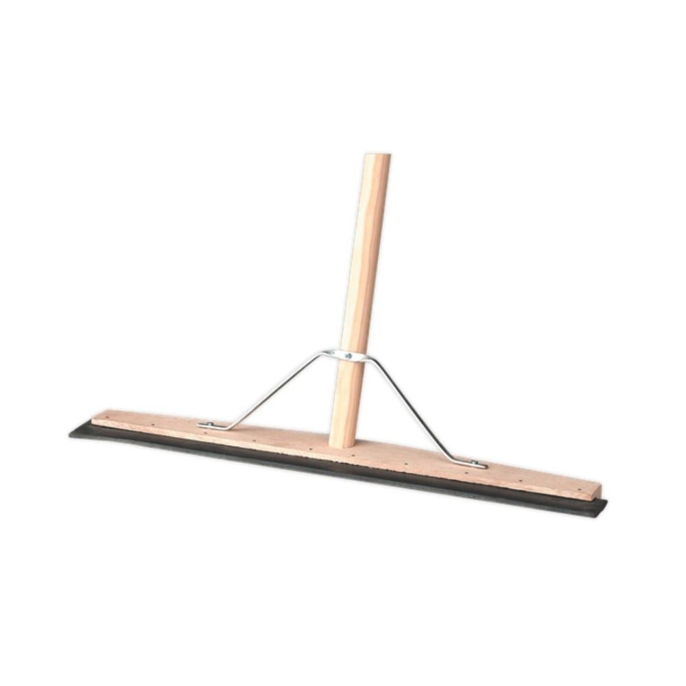 Sealey BM24RS Rubber Floor Squeegee with Wooden Handle 24"(600mm)
