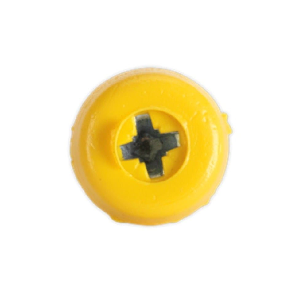 Sealey PTNP2 Numberplate Screw Plastic Enclosed Head 4.8 x 18mm Yellow Pack of 50