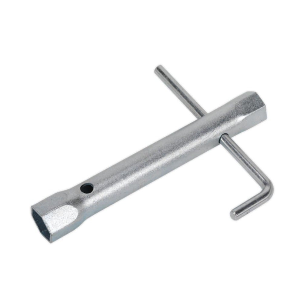 Sealey MS161 Long Reach Double End Spark Plug Box Spanner with L-Bar 18/21mm