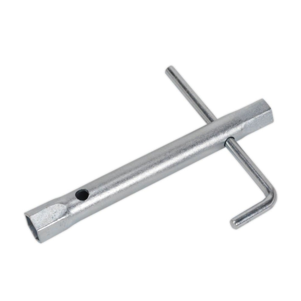 Sealey MS160 Long Reach Double End Spark Plug Box Spanner with L-Bar 14/16mm