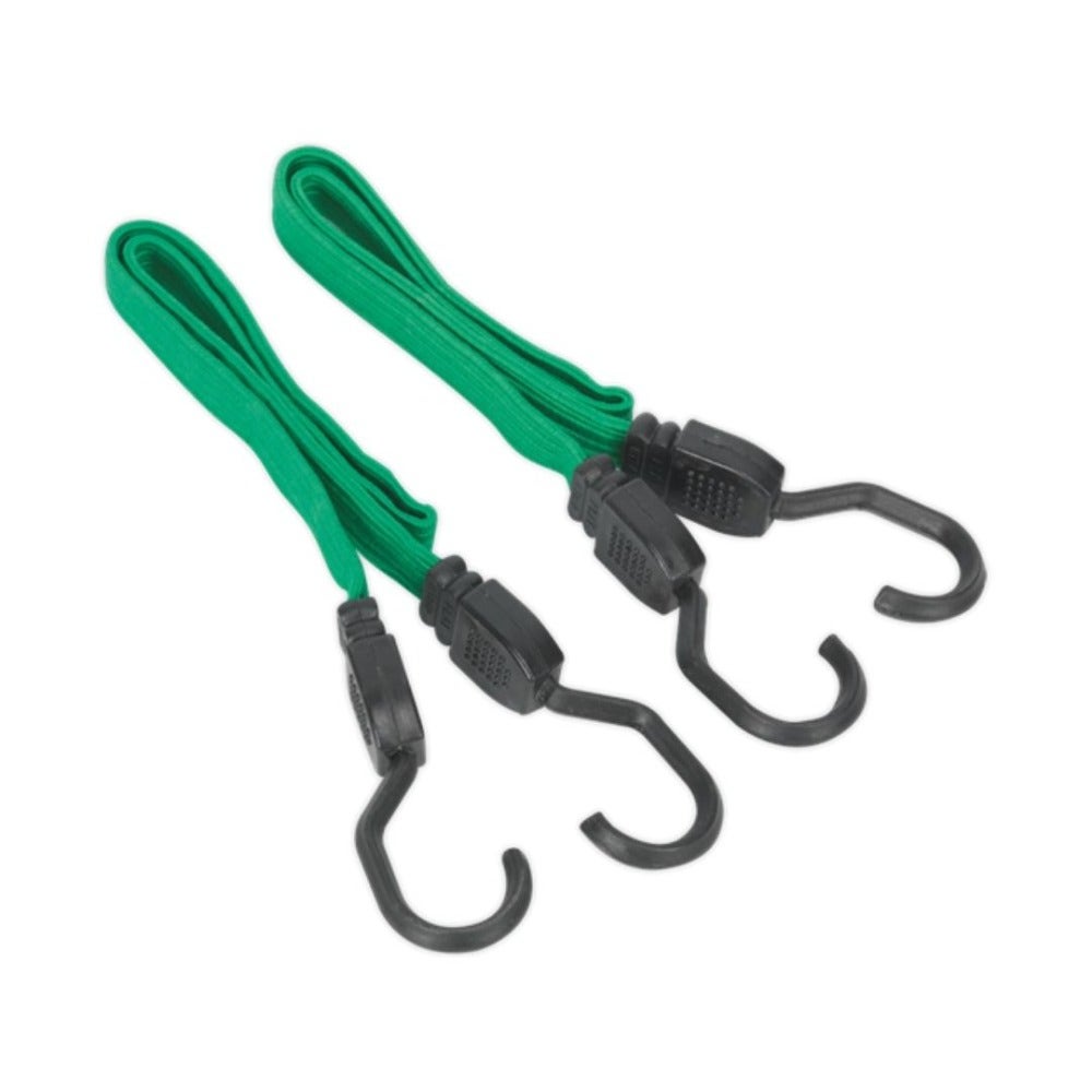 Sealey BCS16 Flat Bungee Cord Set 2pc 610mm