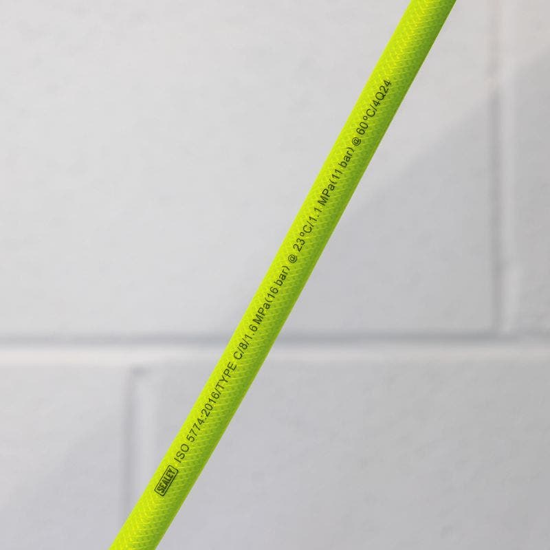 Sealey AHFC15 Air Hose High-Visibility 15m x Ø8mm with 1/4"BSP Unions