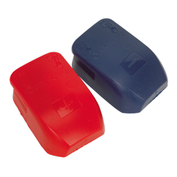 Sealey BTQK12 Quick Release Battery Clamps Positive-Negative Pair