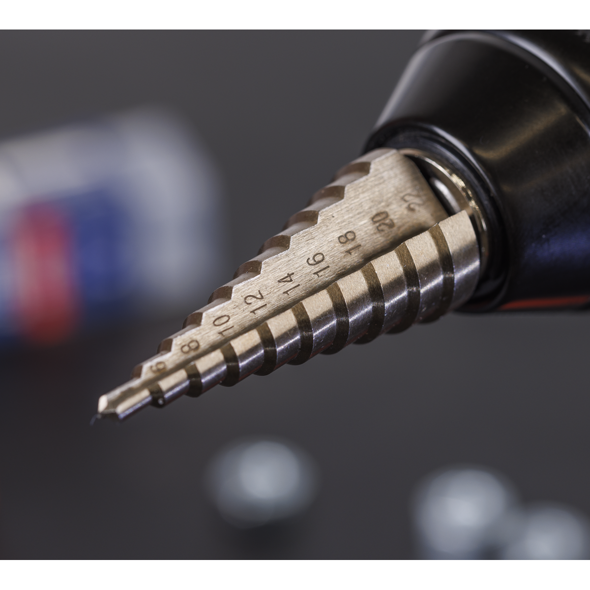 Sealey AK4722 HSS M2 Step Drill Bit 4-22mm Double Flute