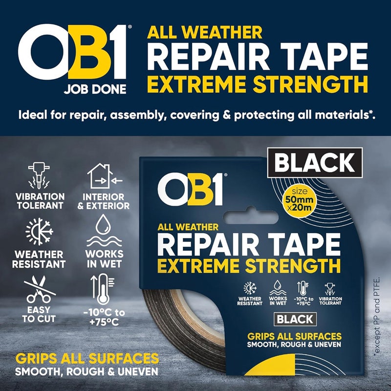 OB1 Repair Tape Black 50mm x 20m