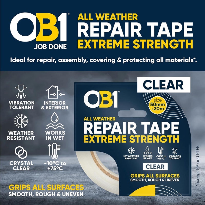 OB1 Repair Tape Clear 50mm x 20m