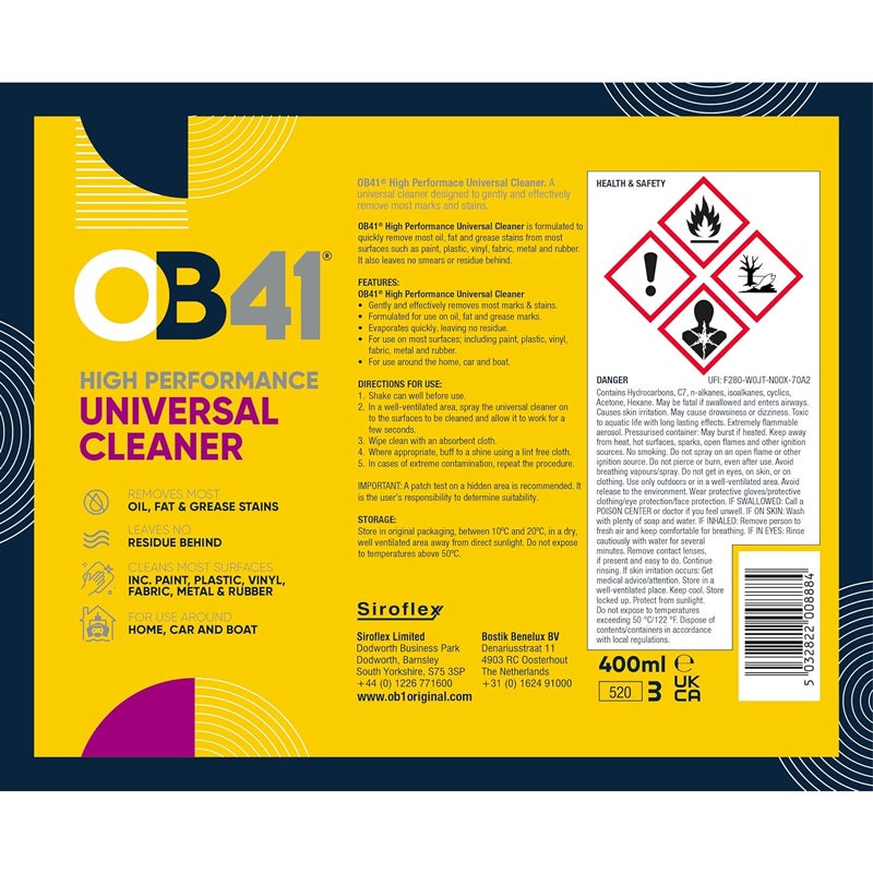 OB41 High Performance Universal Cleaner 400ml