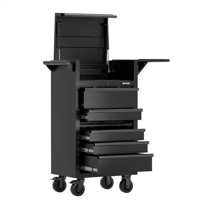 BUNKER 31711 Diagnostic Trolley, 5 Drawer, 25"