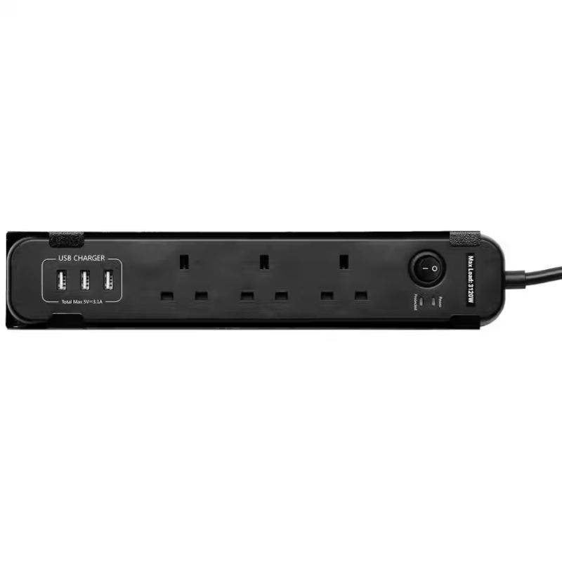 BUNKER 31713 UK Power Strip with Magnetic Holder