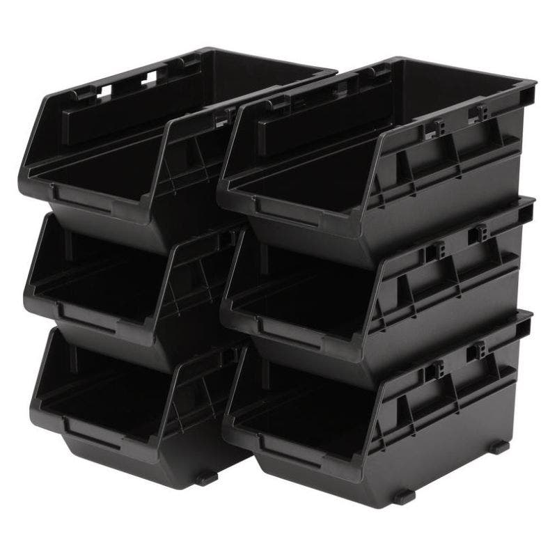BUNKER 31773 Load-Up Stack Storage Bin Set (6 Piece)