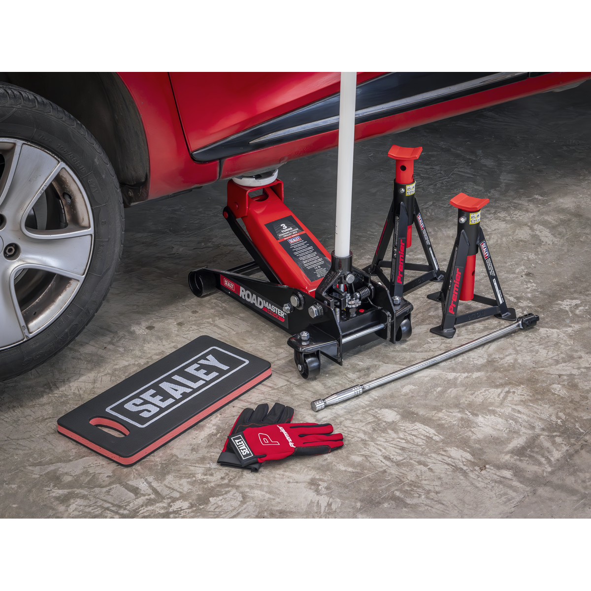 Sealey 3290CXCOMBO Trolley Jack 3tonne Combo