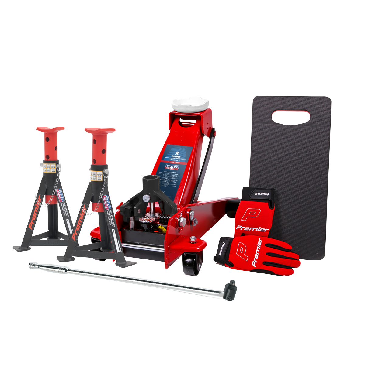 Sealey 3290CXCOMBO Trolley Jack 3tonne Combo