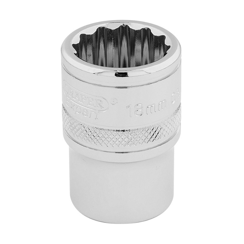 Draper 33125 1/2" Square Drive Hi-Torq 12 Point Socket (14m)