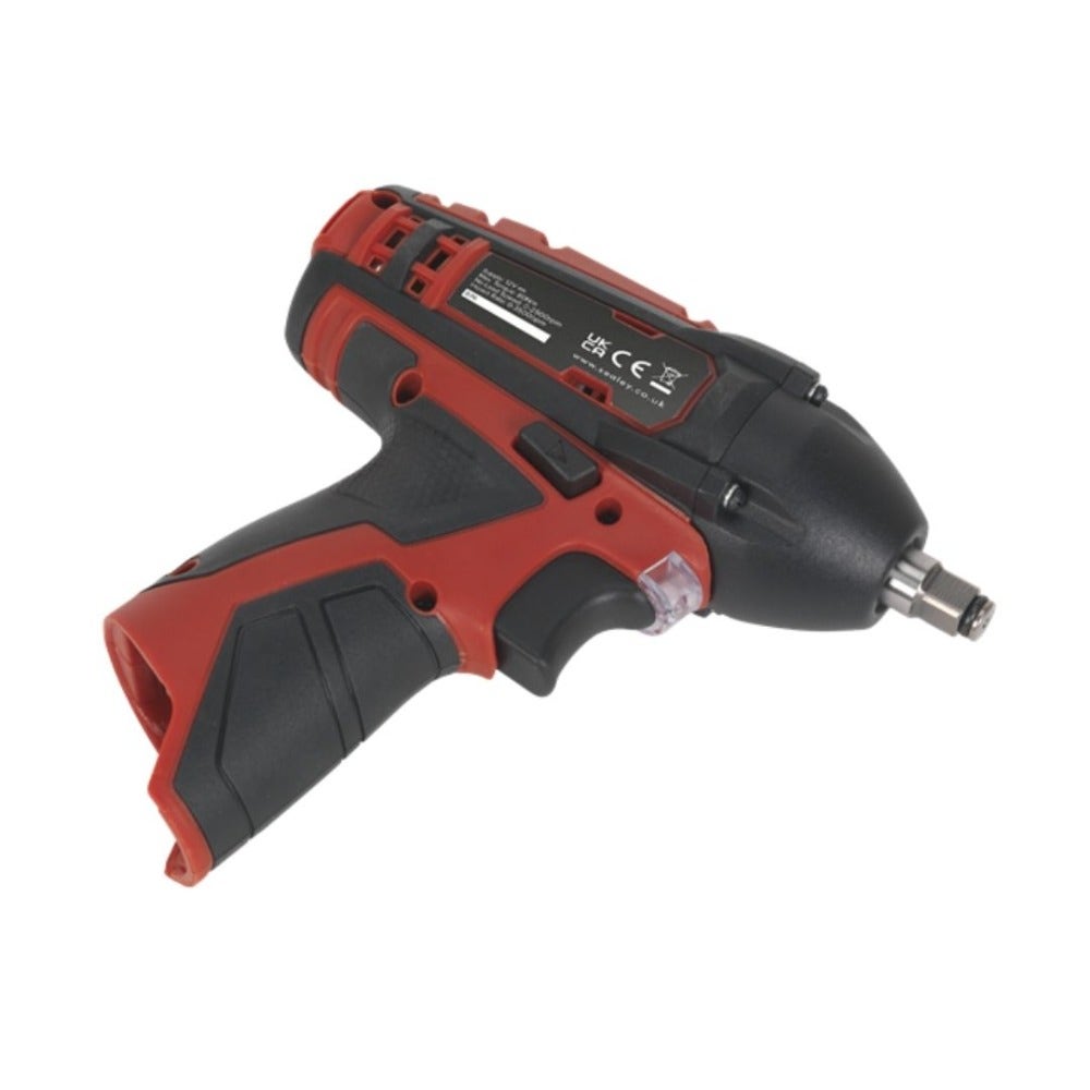 Sealey CP1204KIT SV12 Series 3/8"Sq Drive Cordless Impact Wrench Kit 12V 2Ah - 2 Batteries