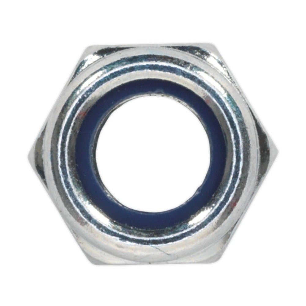 Sealey NLN8 Nylon Locknut M8 Zinc Pack of 100