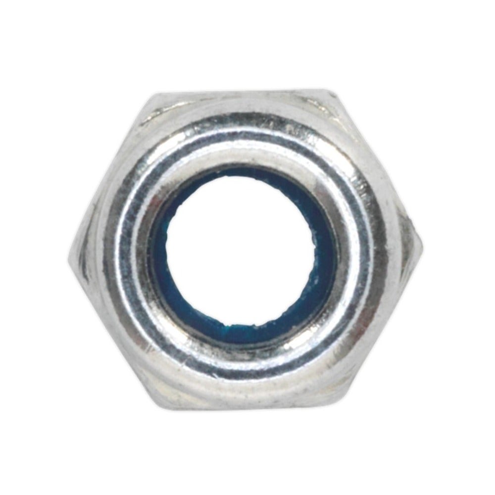 Sealey NLN4 Nylon Locknut M4 Zinc Pack of 100