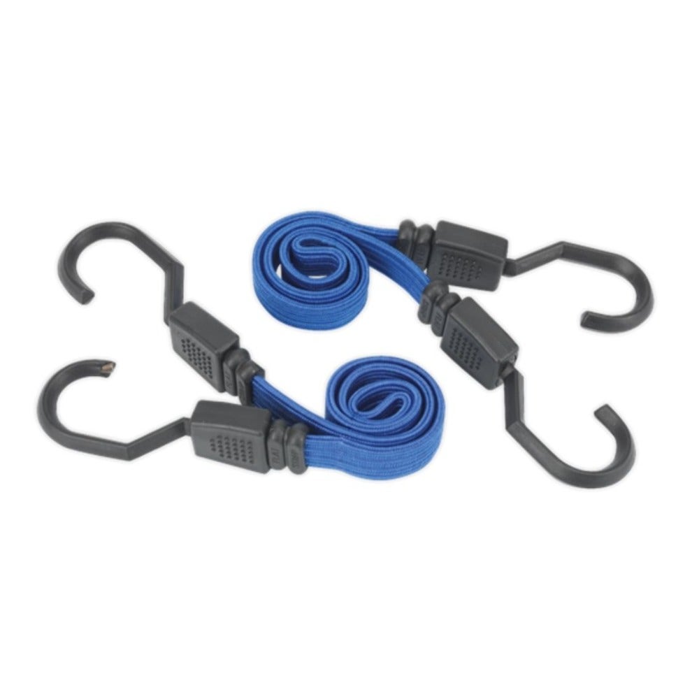 Sealey BCS15 Flat Bungee Cord Set 460mm 2pc