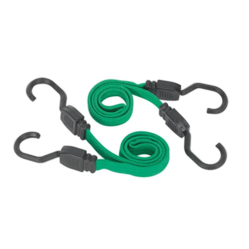 Sealey BCS16 Flat Bungee Cord Set 2pc 610mm