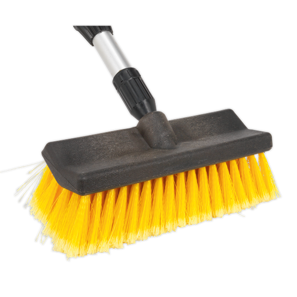 Sealey CC50 Large Angled Flo-Thru Brush with 1.7m Telescopic Handle