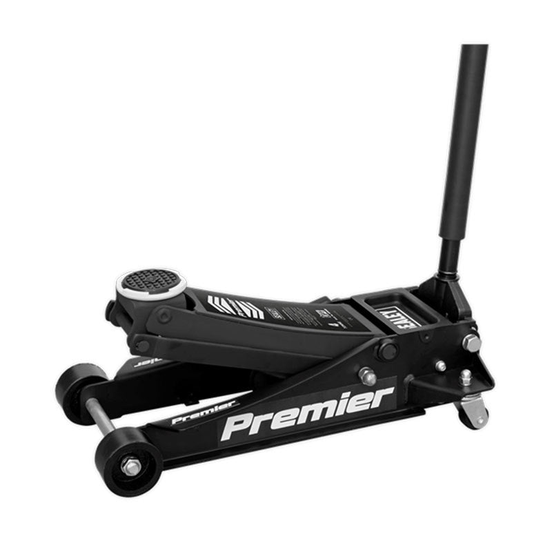 Sealey 4040AB Premier Low Profile Trolley Jack with Rocket Lift 4 Tonne - Black