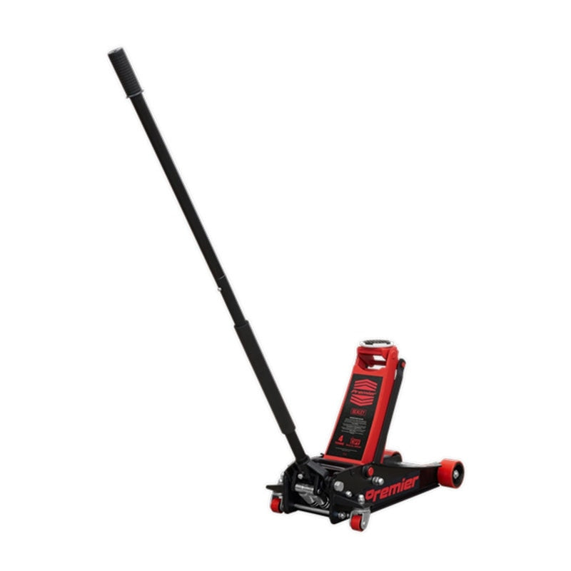 Sealey 4040AR Premier Low Profile Trolley Jack with Rocket Lift 4 Tonne - Red