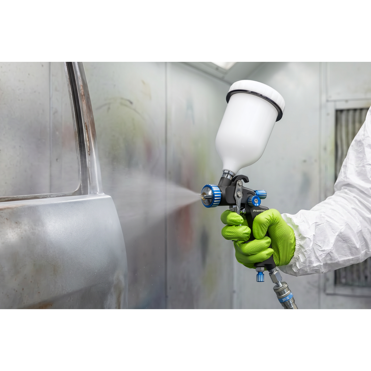 Sealey SP01 SP Gravity Feed Spray Gun 1.4mm Set-Up