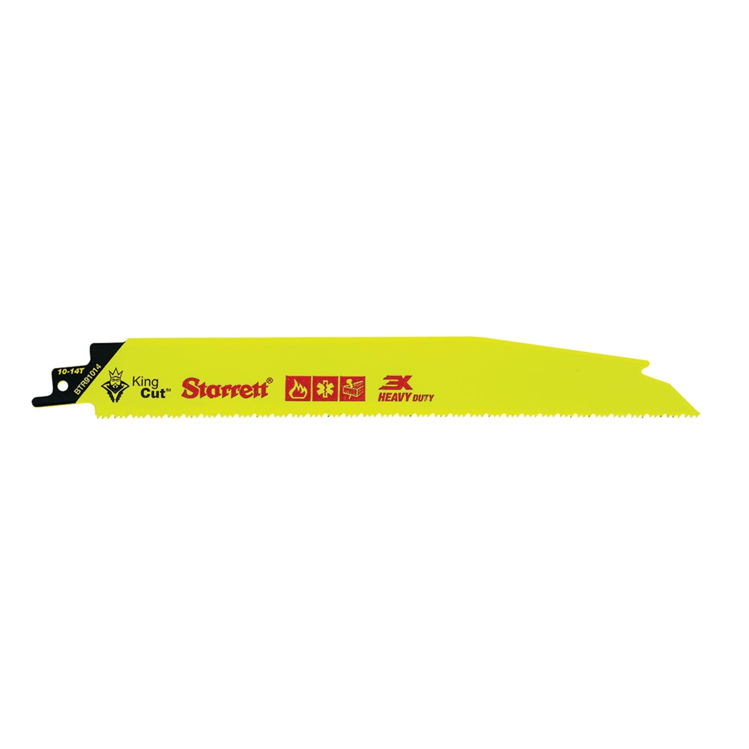 Starrett King-Cut Bi-Metal Reciprocating Saw Blade Pack BR81014-5  203 mm (8")  10-14TPI (5 Pcs)