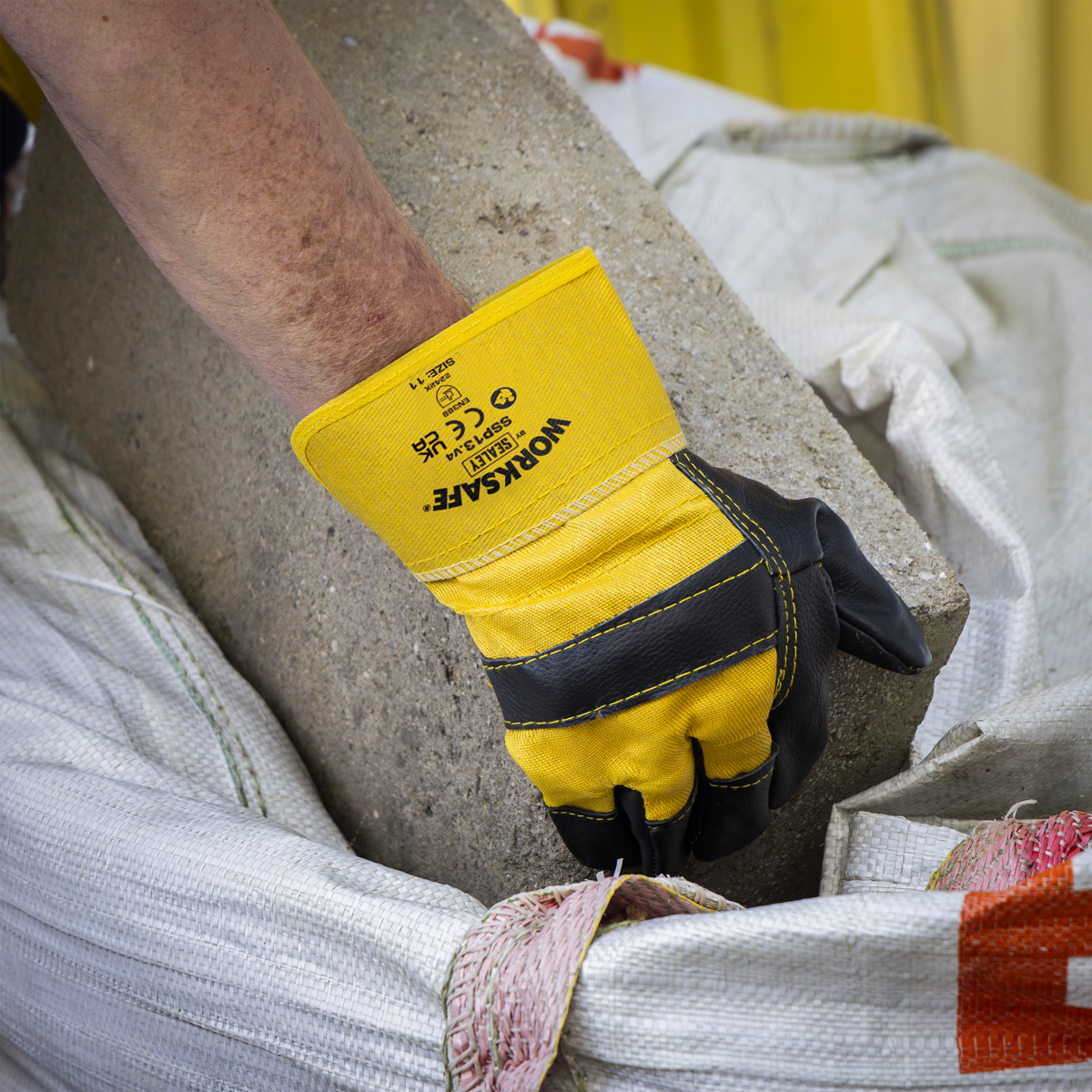 Sealey SSP13 Worksafe® Rigger's Gloves with Hide Palm - Pair
