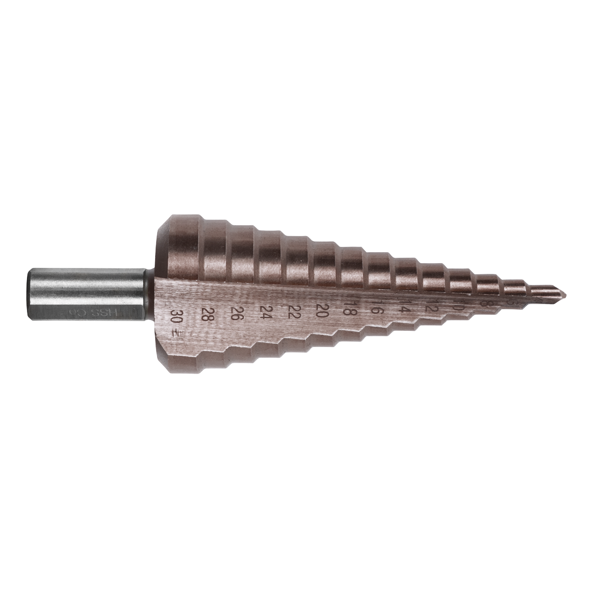Sealey AK4732 HSS M2 Step Drill Bit 4-30mm Double Flute