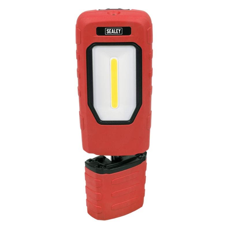 Rechargeable 360° Inspection Light 5W COB & 1W SMD LED - Red