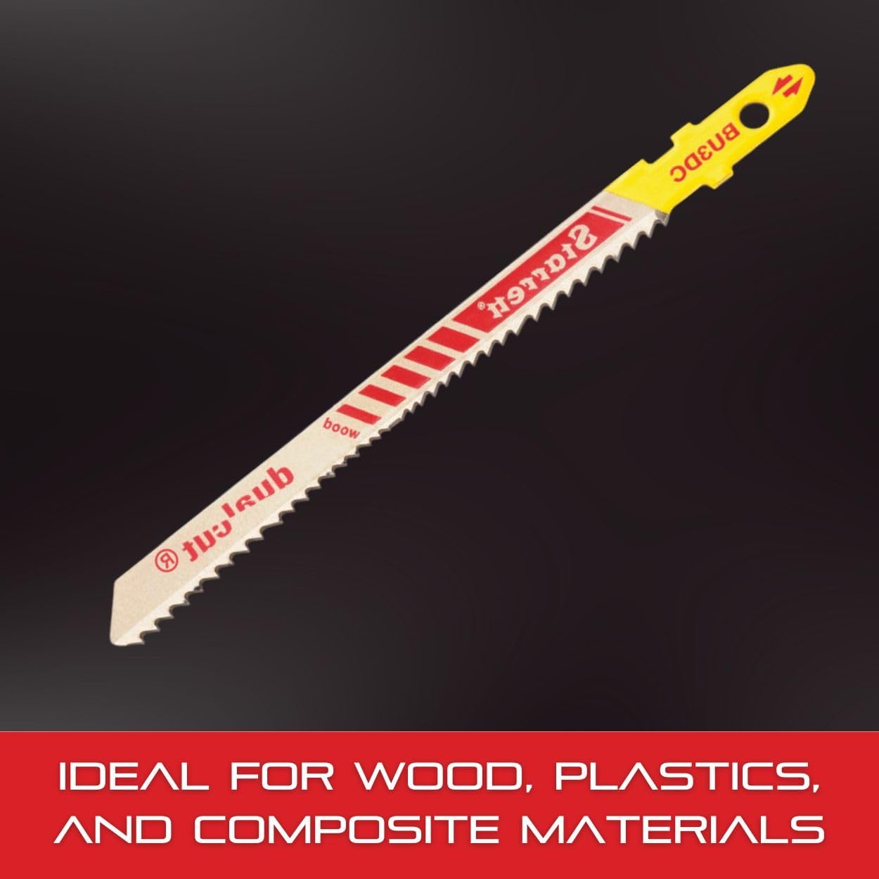 Starrett Jigsaw Blades Dual Cut Blade for Wood Cutting  BU3DC-2 (5Pcs)