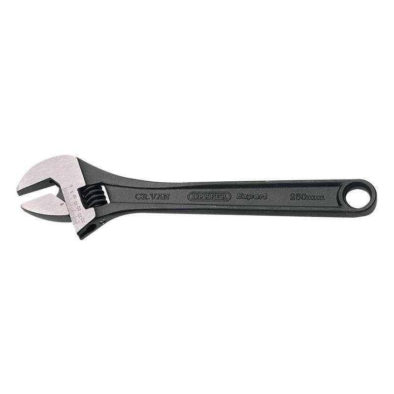 Draper 52681 250mm Adjustable Spanner Wrench Black