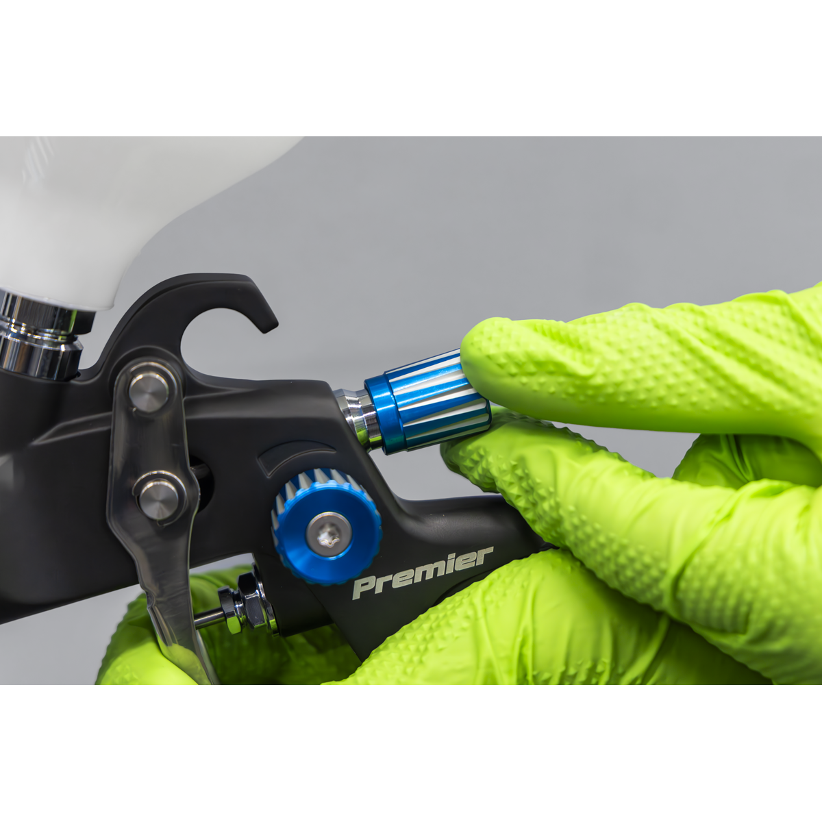 Sealey SP01 SP Gravity Feed Spray Gun 1.4mm Set-Up
