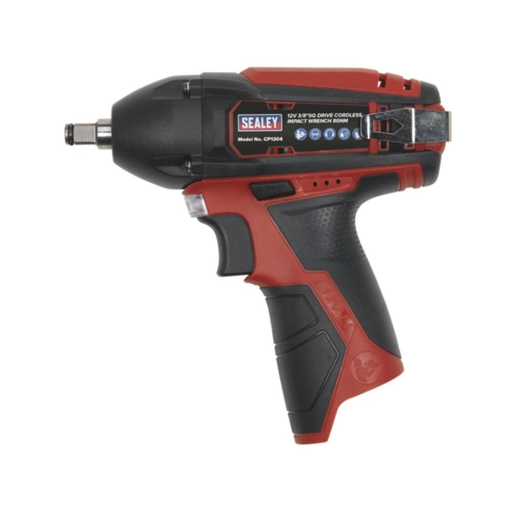 Sealey CP1204KIT SV12 Series 3/8"Sq Drive Cordless Impact Wrench Kit 12V 2Ah - 2 Batteries