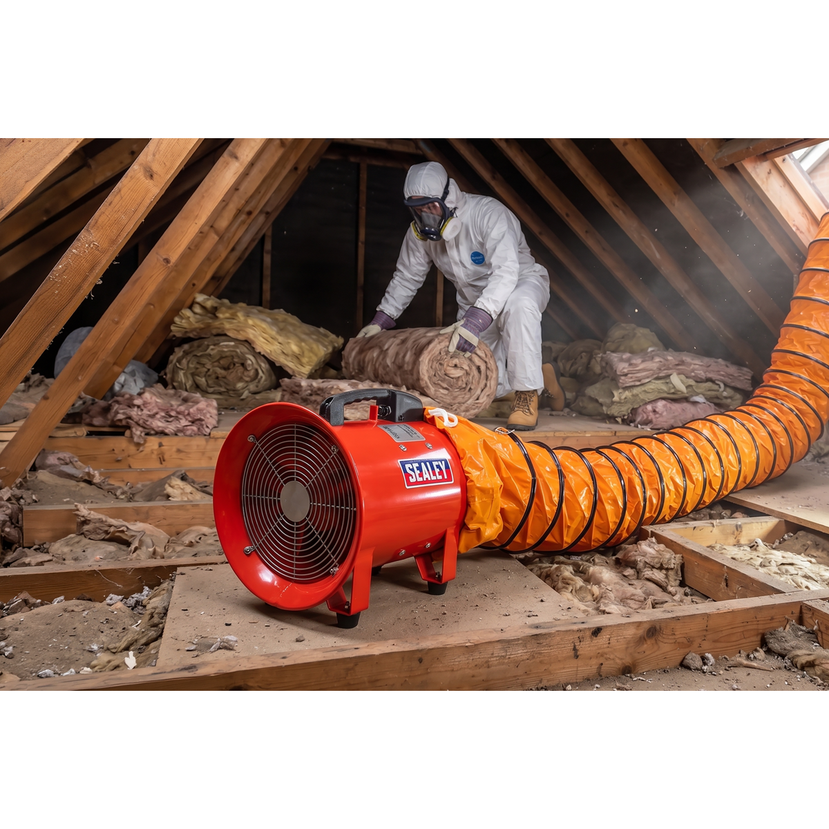Sealey VEN250 Portable Ventilator 250mm with 5m Ducting