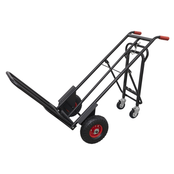 Sealey CST989HD Heavy-Duty 3-in-1 Sack Truck with PU Tyres 300kg Capacity
