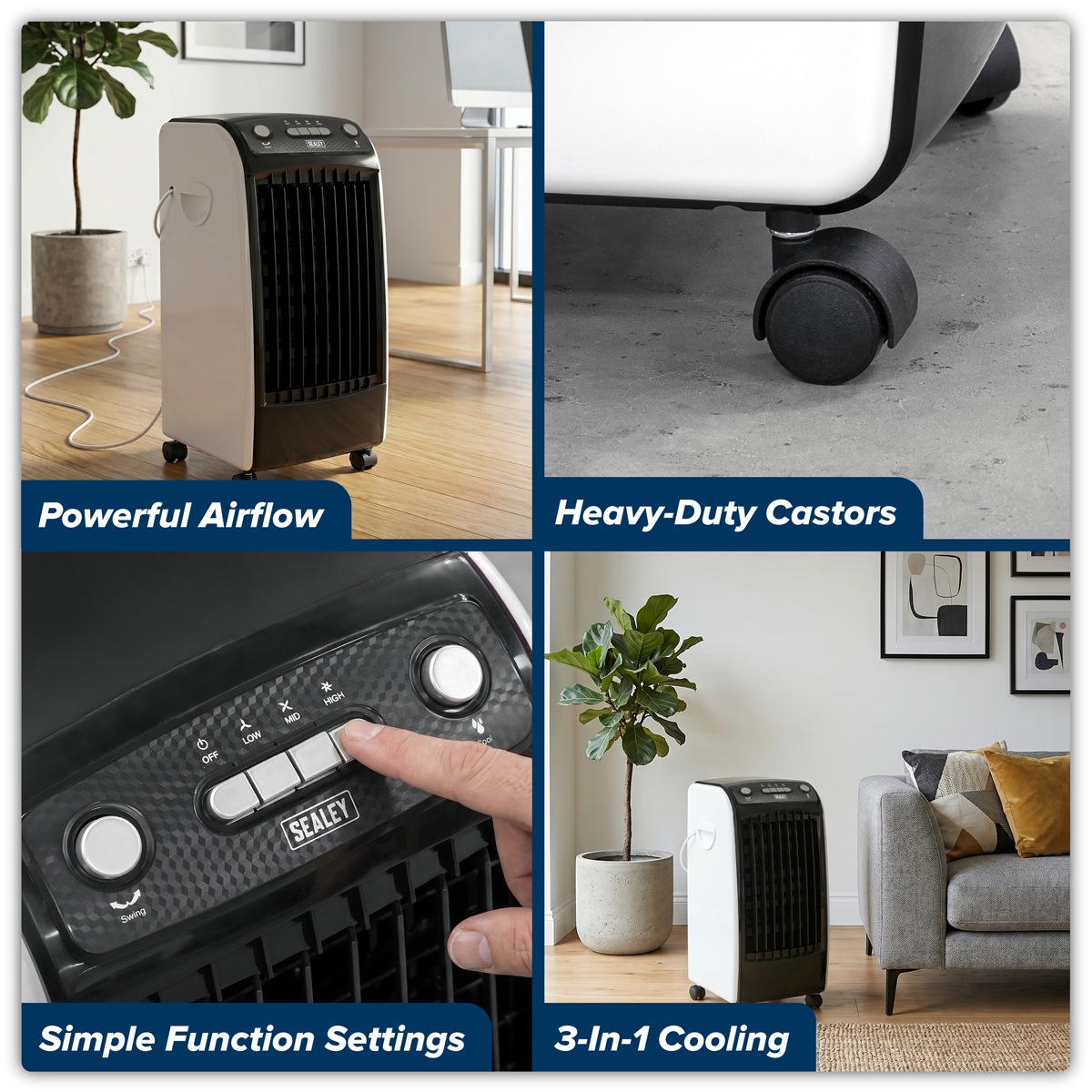 Sealey SAC04 Air Cooler/Purifier/Humidifier