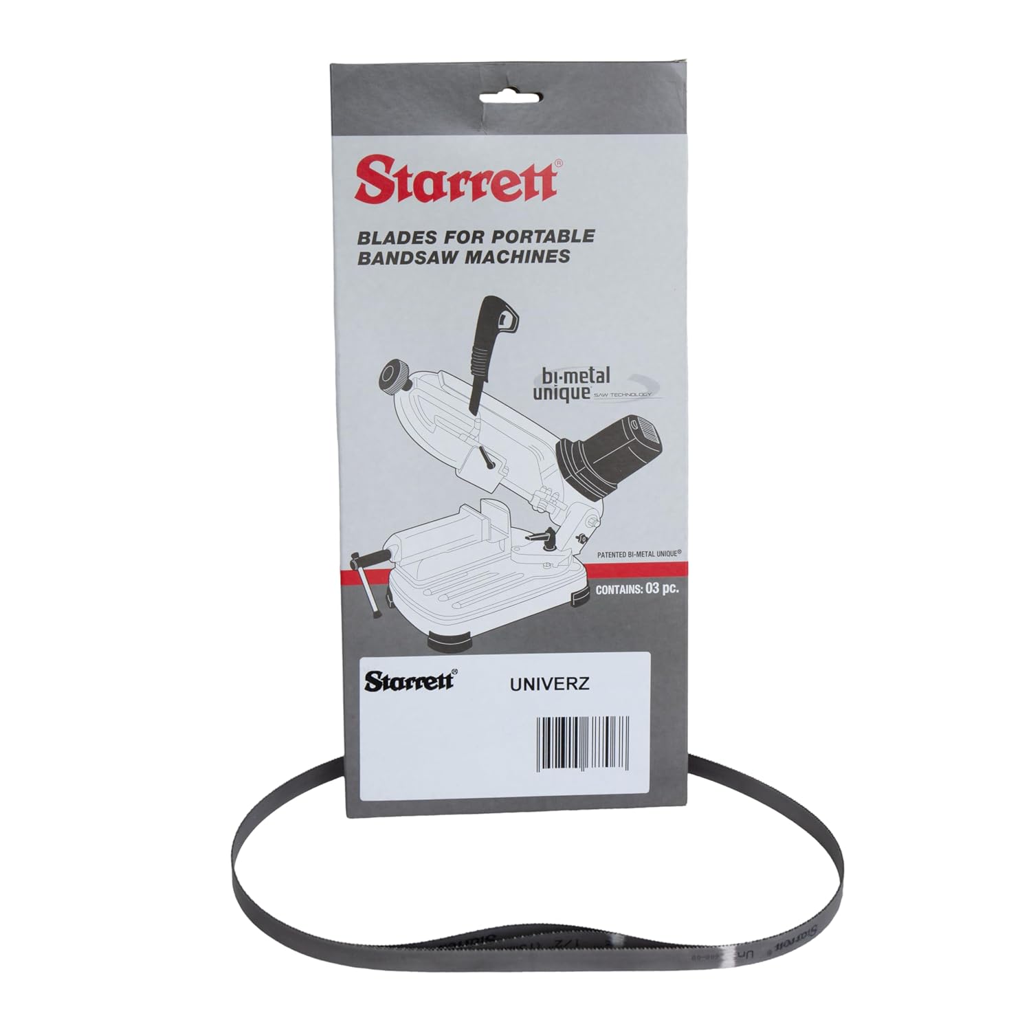 Starrett Univerz 900x13x0.35mm 14-18TPI Bandsaw Blade UNZ13A14189003 Pack of 3 Blades