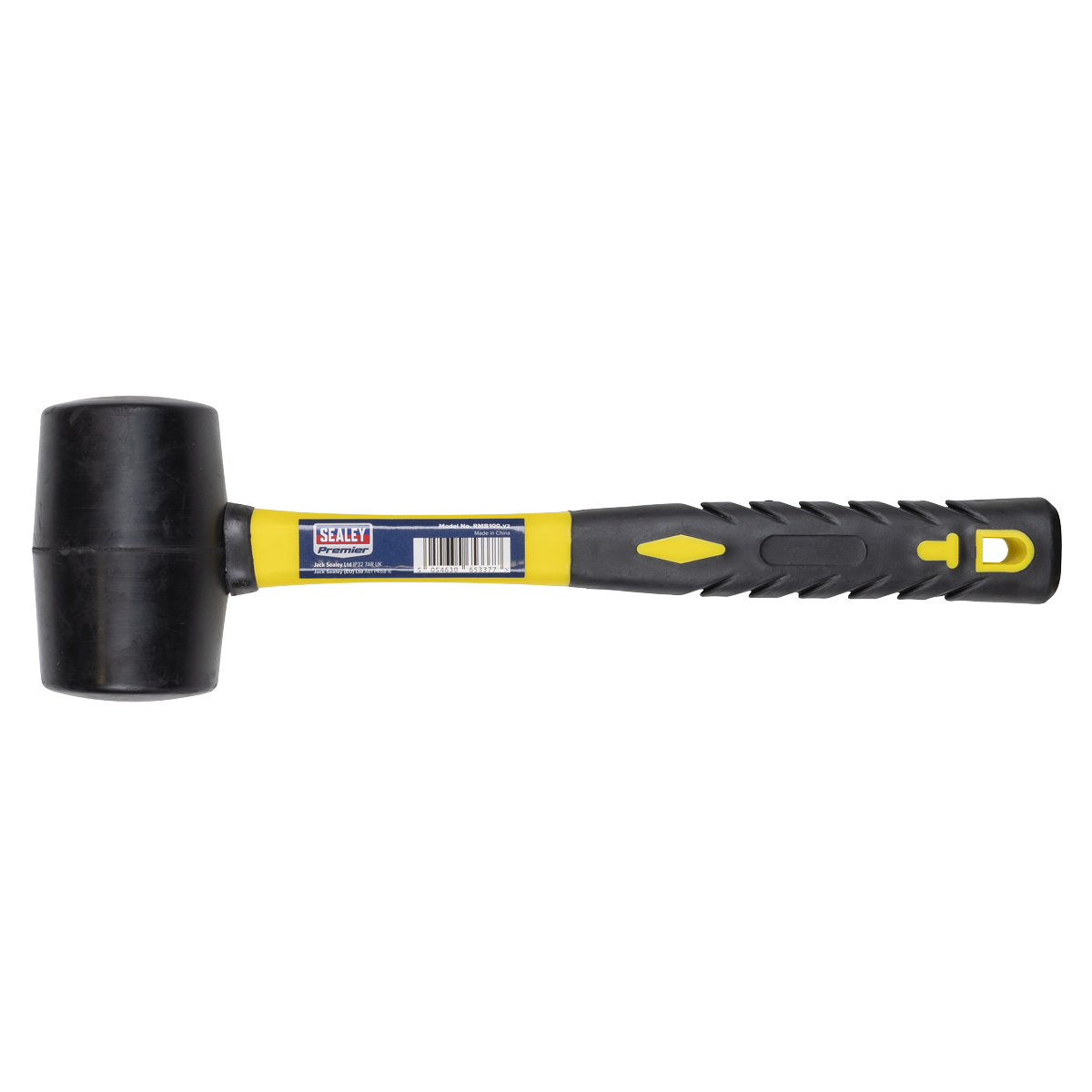 Sealey RMB100 Rubber Mallet 1lb with Fibreglass Shaft