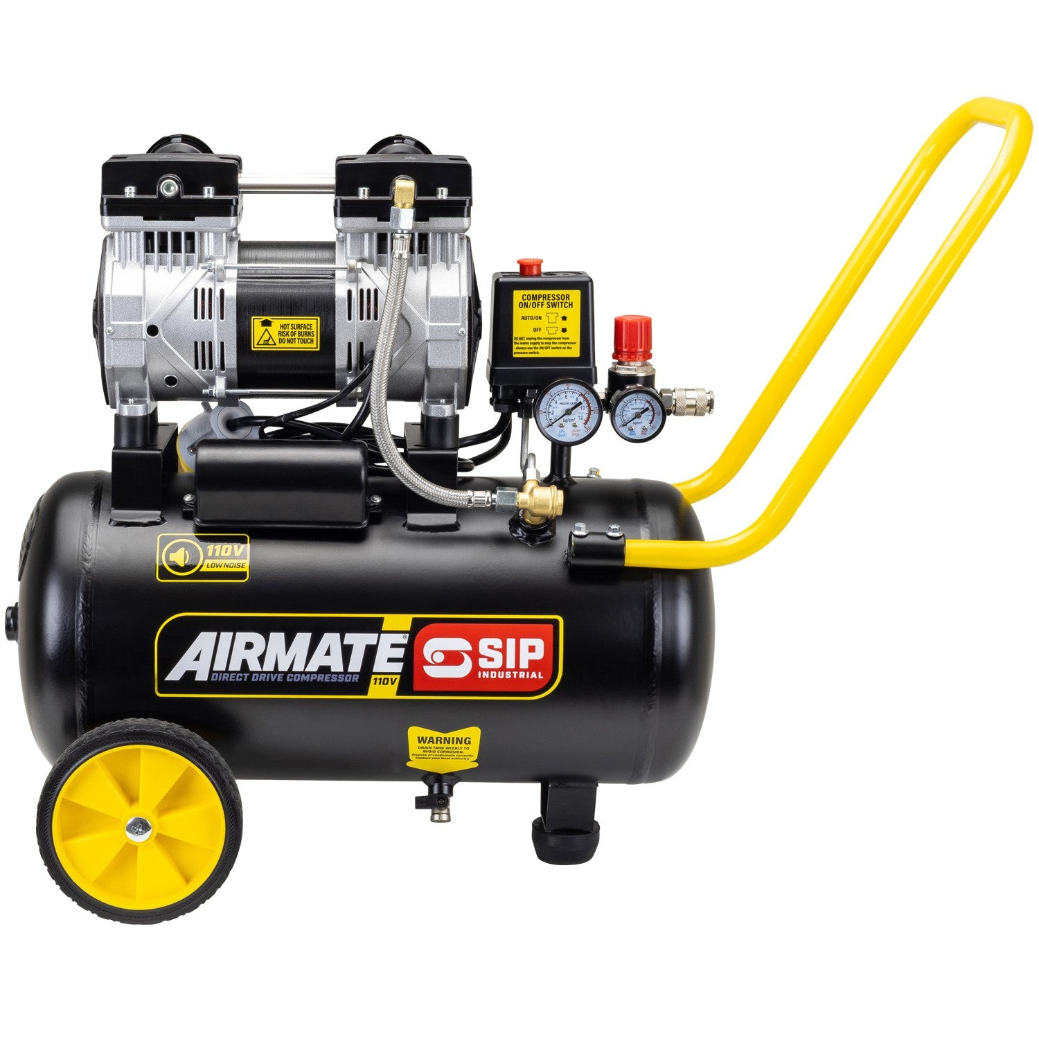 SIP 05871 110V 24L Low Noise Direct Drive Compressor