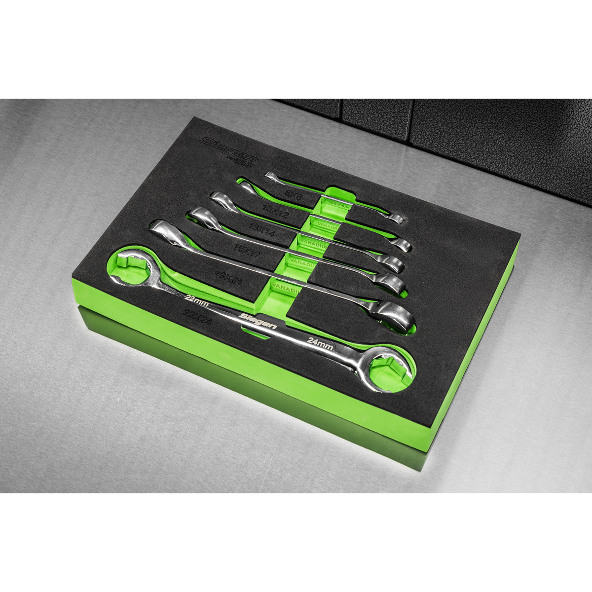 Sealey S0767 Flare Nut Spanner Set 6pc Metric