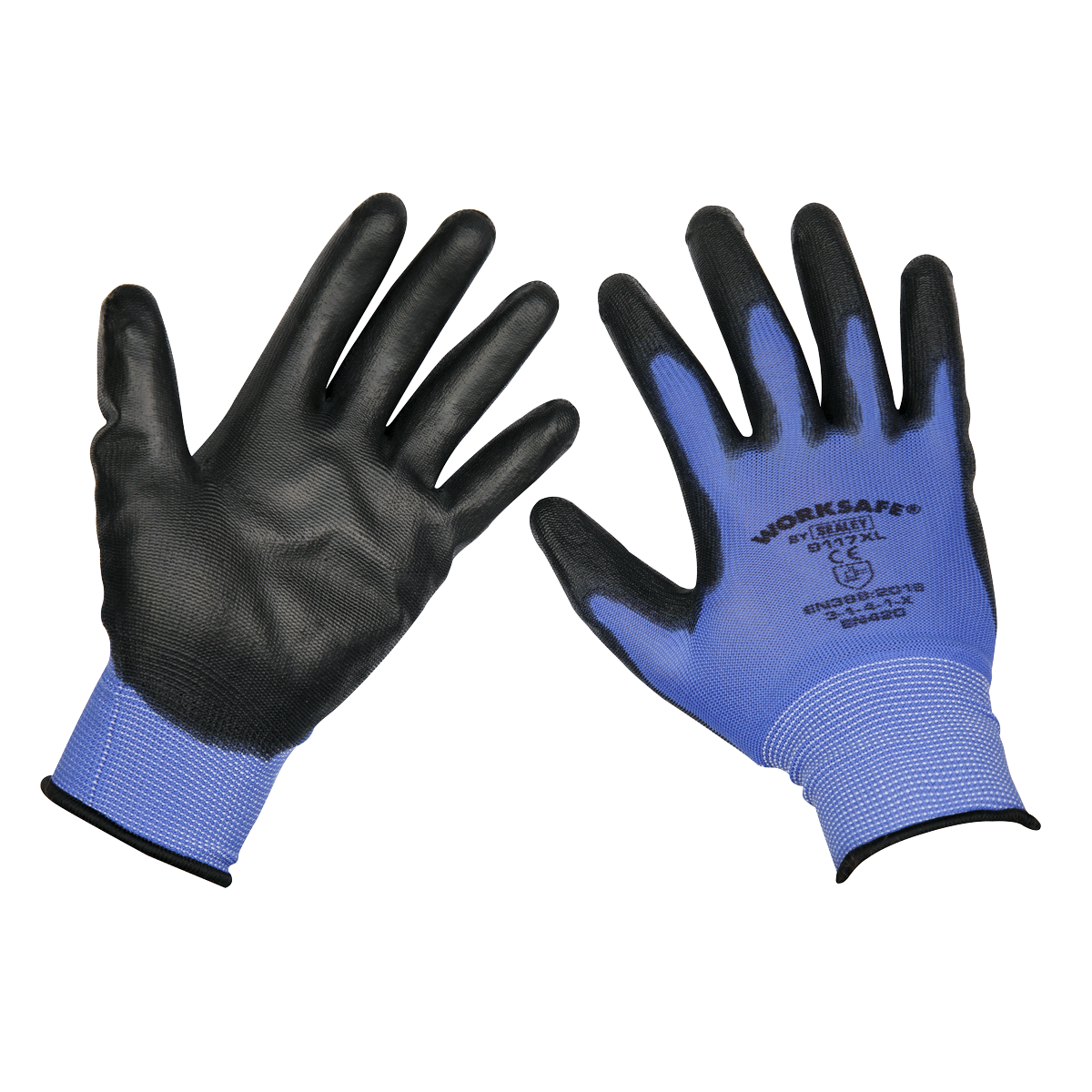 Sealey 9117XL/12 Lightweight Precision Grip Gloves (X-Large) - Pack of 12 Pairs
