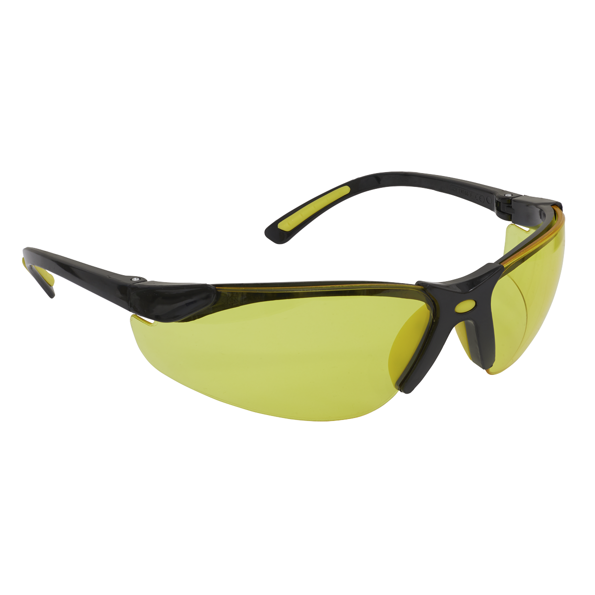 Sealey 9215 Zante Style Amber Lens Safety Glasses with Flexi Arms