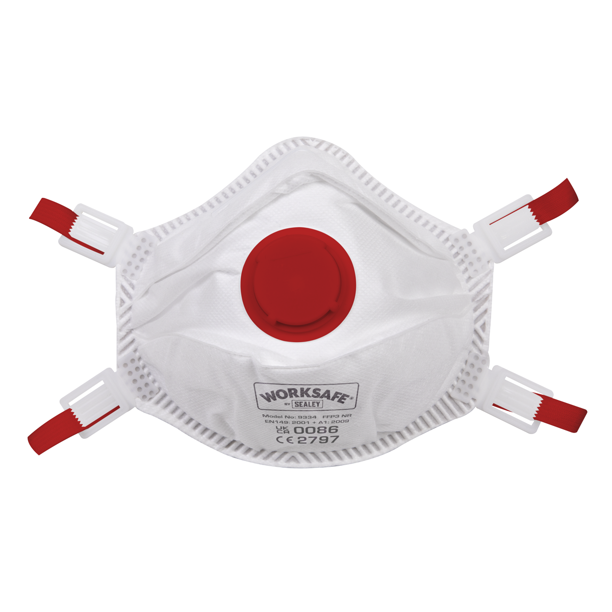 Sealey 9334/10 Worksafe® FFP3 Valved Cup Mask - Pack of 10