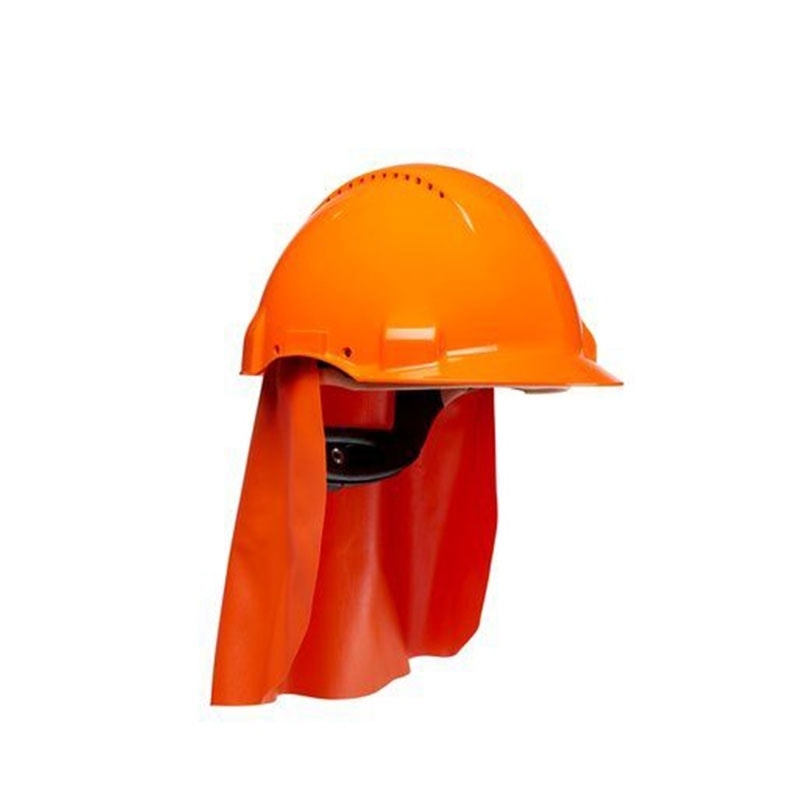 3M PELTOR G3000 Safety Helmet with Uvicator Sensor, Pinlock, Ventilated, Leather Sweatband, Orange, G3000DUV-OR