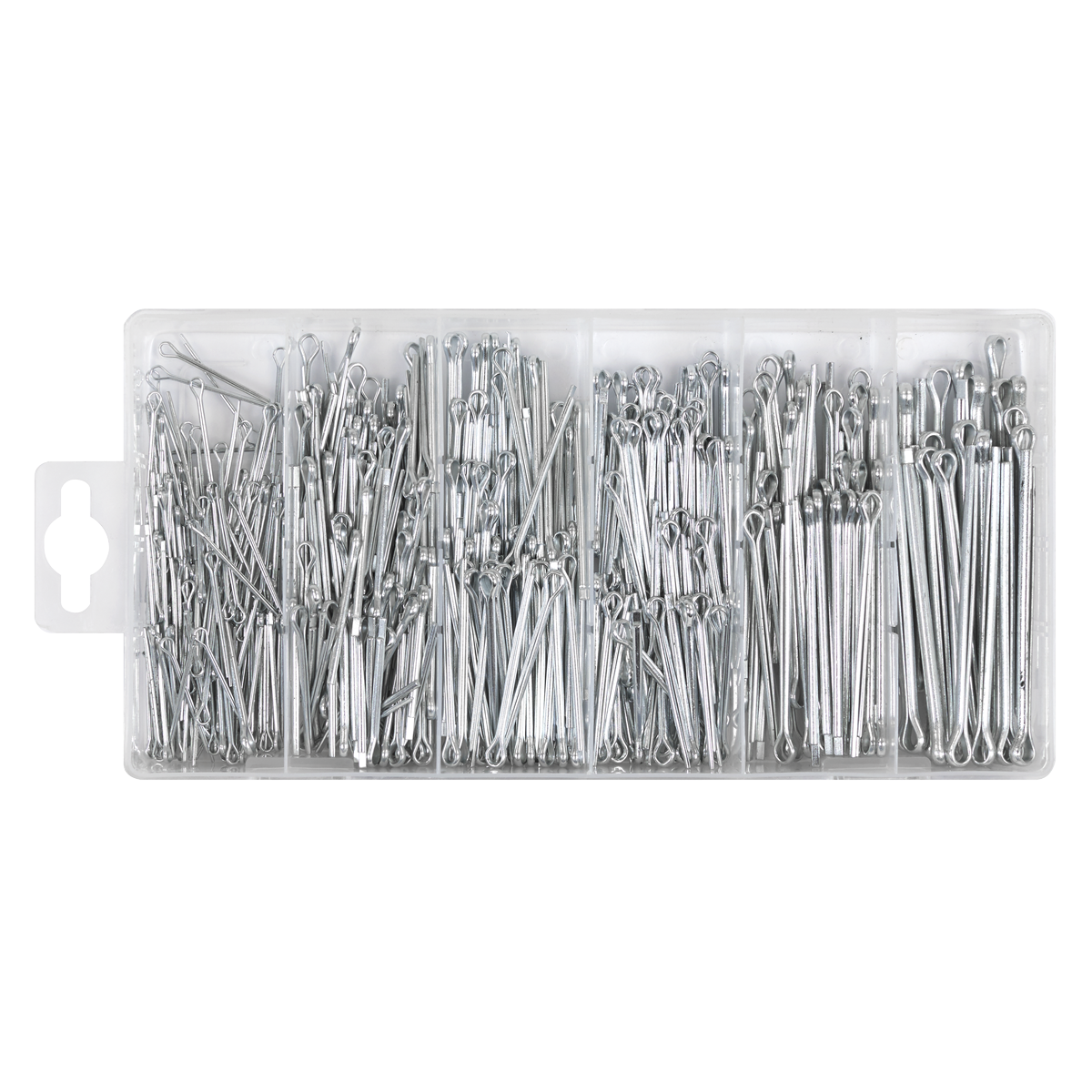 Sealey AB001SP Metric/Imperial Split Pin Assortment 555pc - Small Sizes