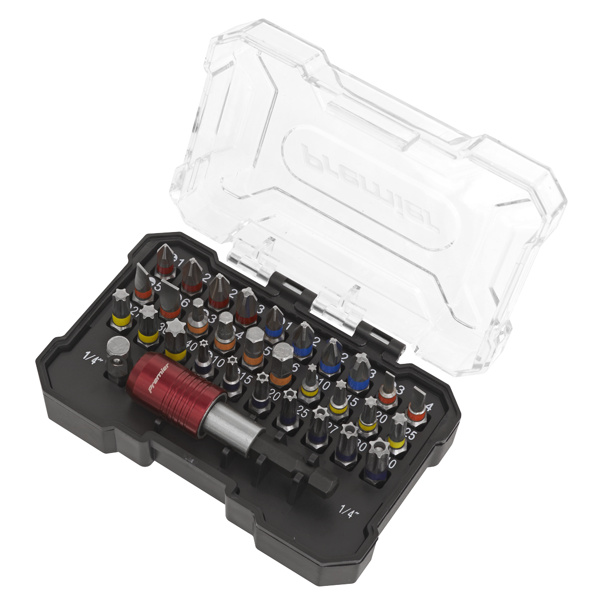Sealey AK2110 Premier Colour-Coded Power Tool Bit Set 32pc