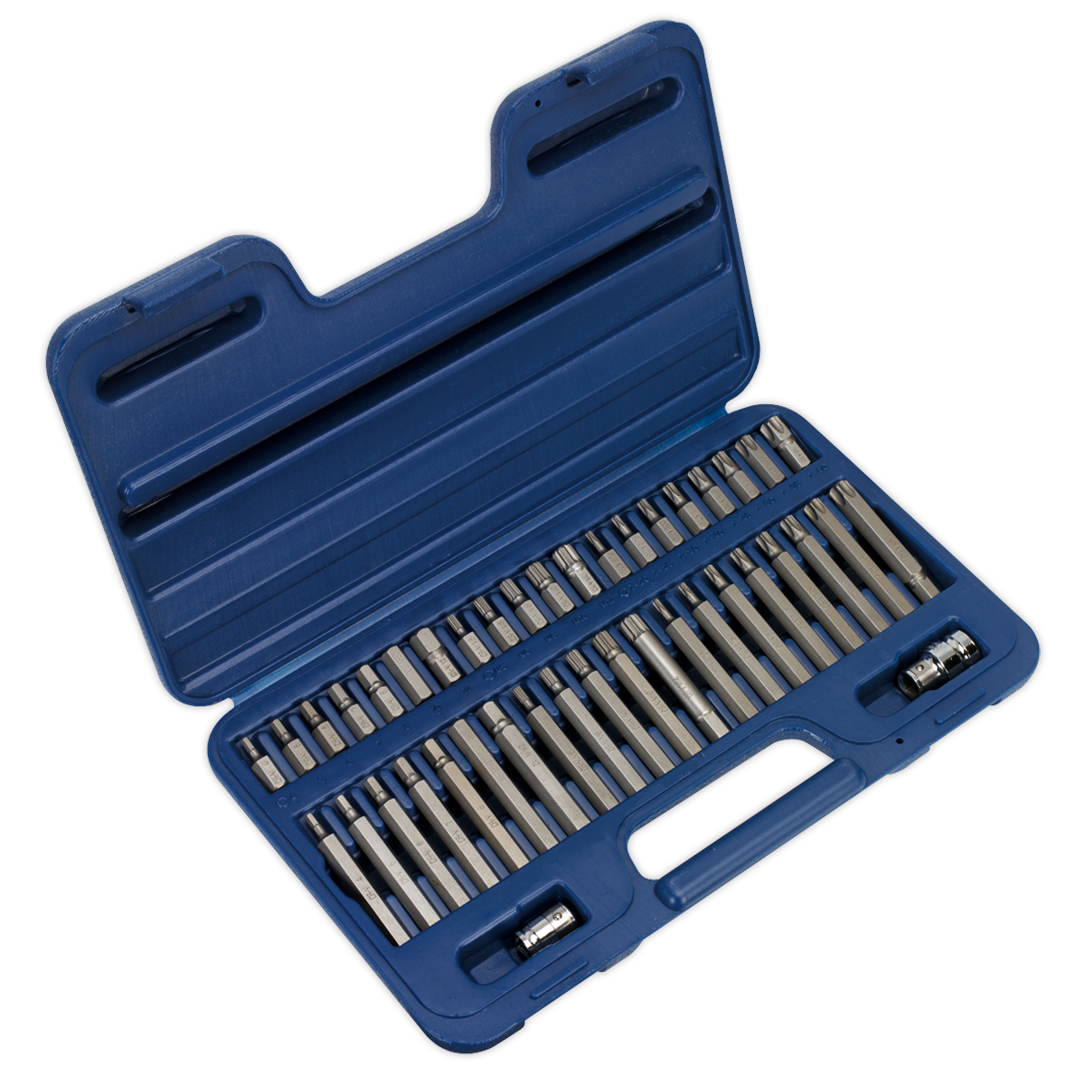 Sealey APCOMBOBBTK55 Topchest & Rollcab Combination 10 Drawer with Ball Bearing Slides - Red & 147pc Tool Kit