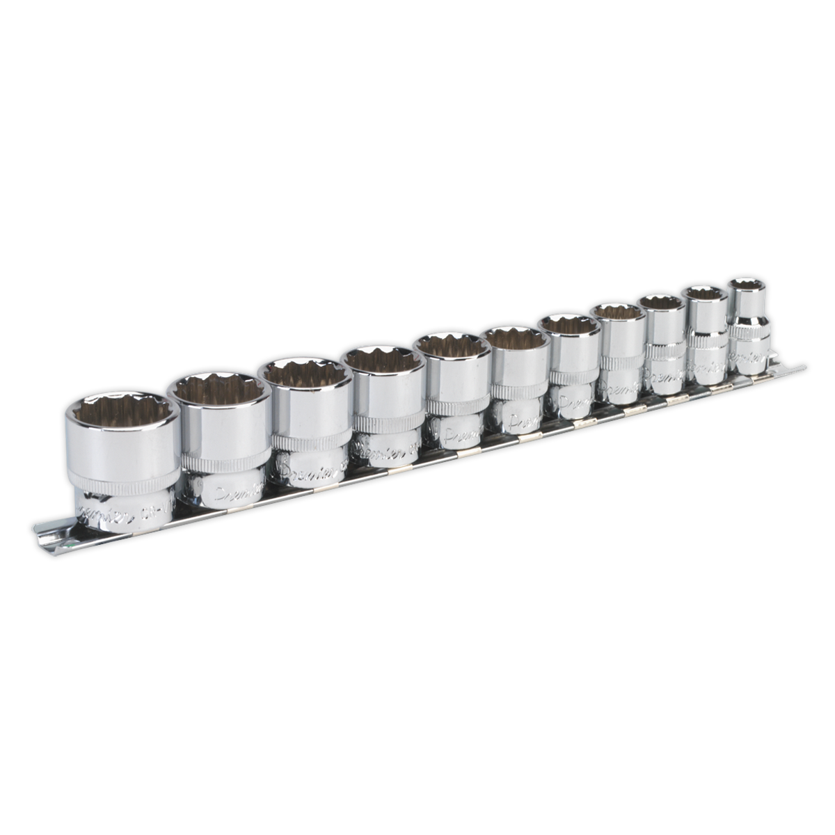 Sealey AK2672 Socket Set 11pc 3/8"Sq Drive 12pt WallDrive® Imperial