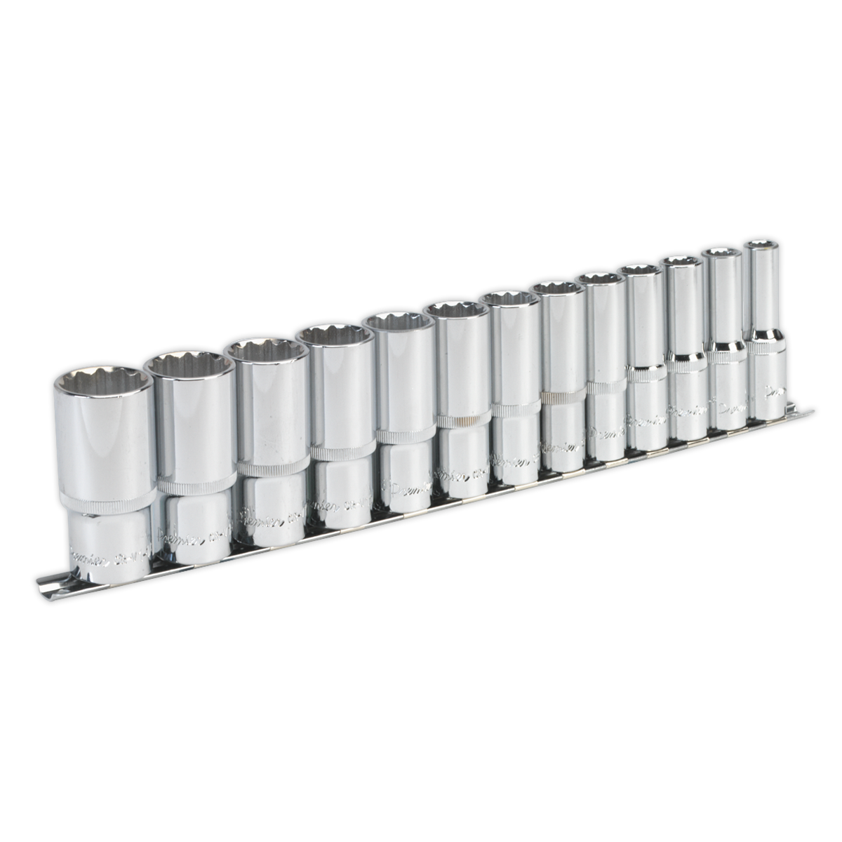 Sealey AK2675 Premier Imperial Deep Socket Set 1/2"Sq Drive 12-point 13pc